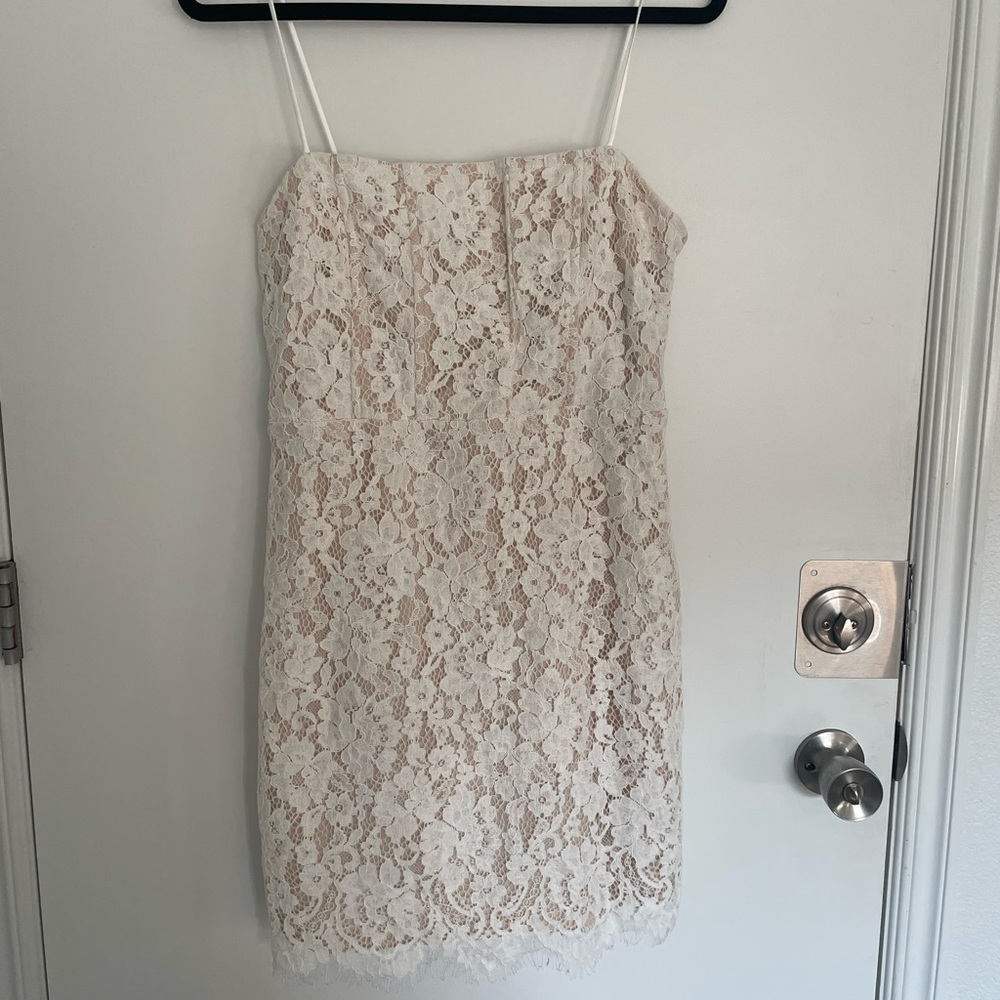 Lulus White Lace Mini Dress